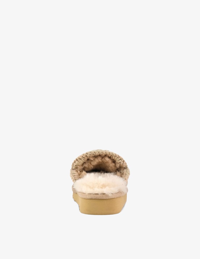 rinascente Mou Sabot in suede Eskimo