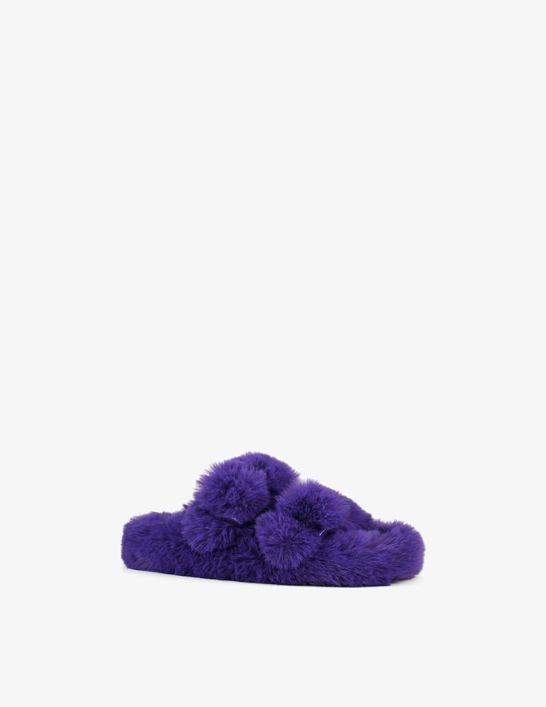 rinascente Colors Of California Fur slipper with buckles