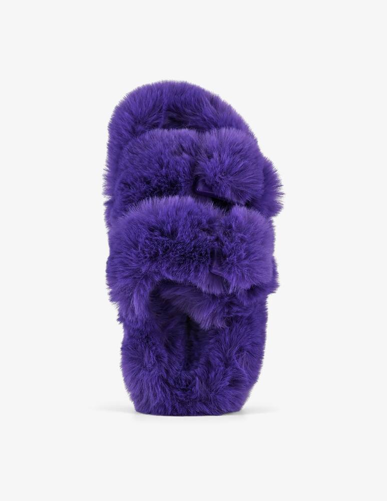 rinascente Colors Of California Fur slipper with buckles