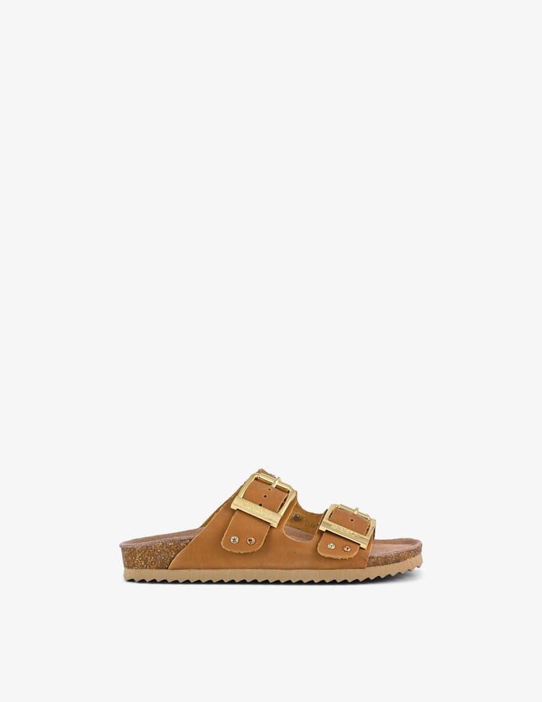 rinascente Colors Of California Flat sandal double buckle studs