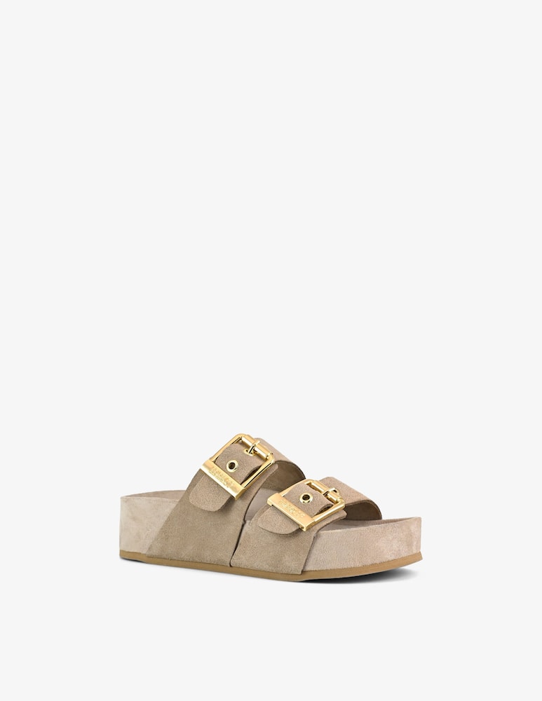 rinascente Colors Of California Platform suede buckle sandals