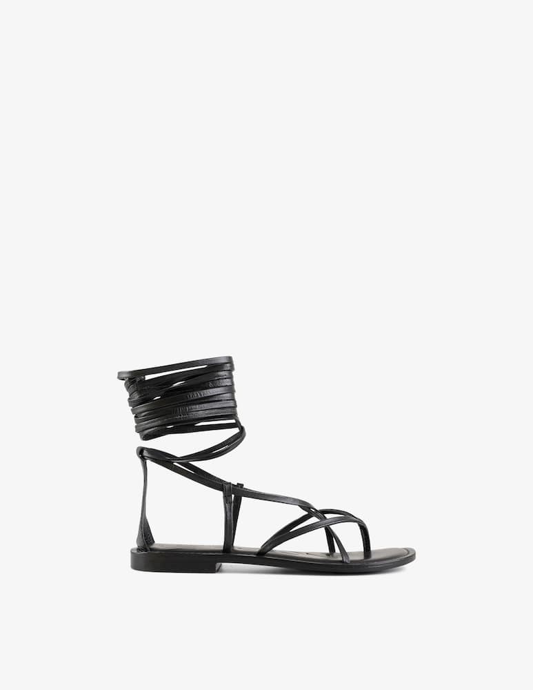 rinascente CB Fusion Strappy ankle tie flat sandals
