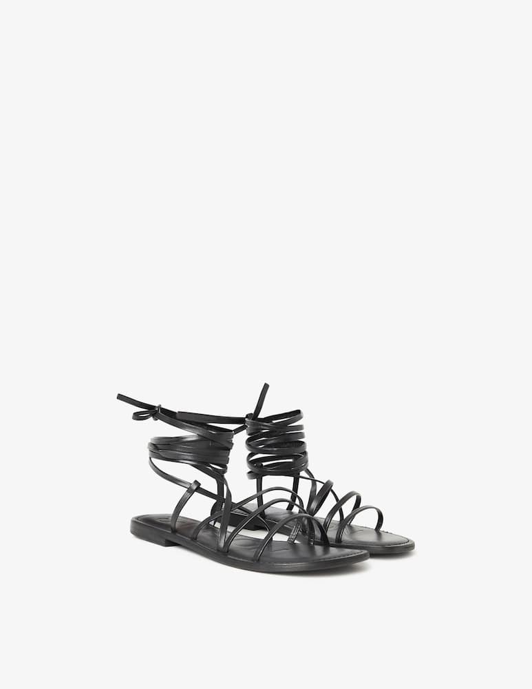 rinascente CB Fusion Strappy ankle-tie flat sandals