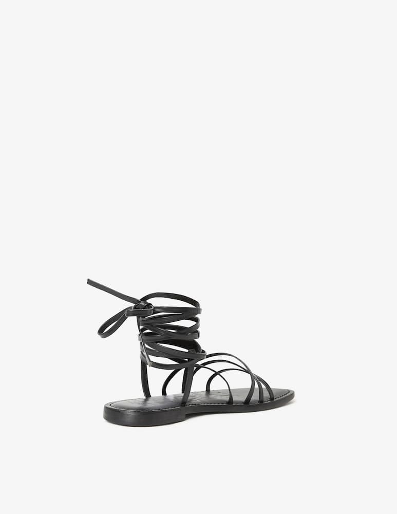 rinascente CB Fusion Strappy ankle-tie flat sandals