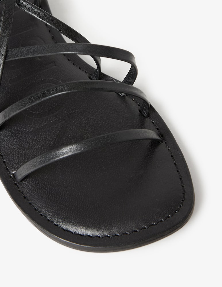 rinascente CB Fusion Strappy ankle-tie flat sandals