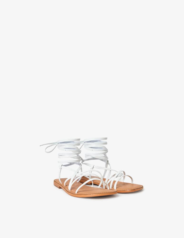 rinascente CB Fusion Strappy lace up flat sandals