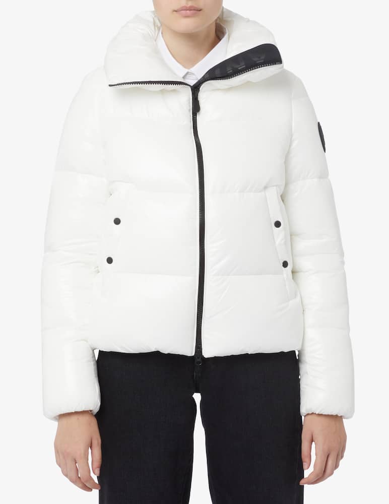 Save The Duck Isla high neck cropped bomber jacket - picture 1 Save The Duck Isla high neck cropped bomber jacket - picture 1
