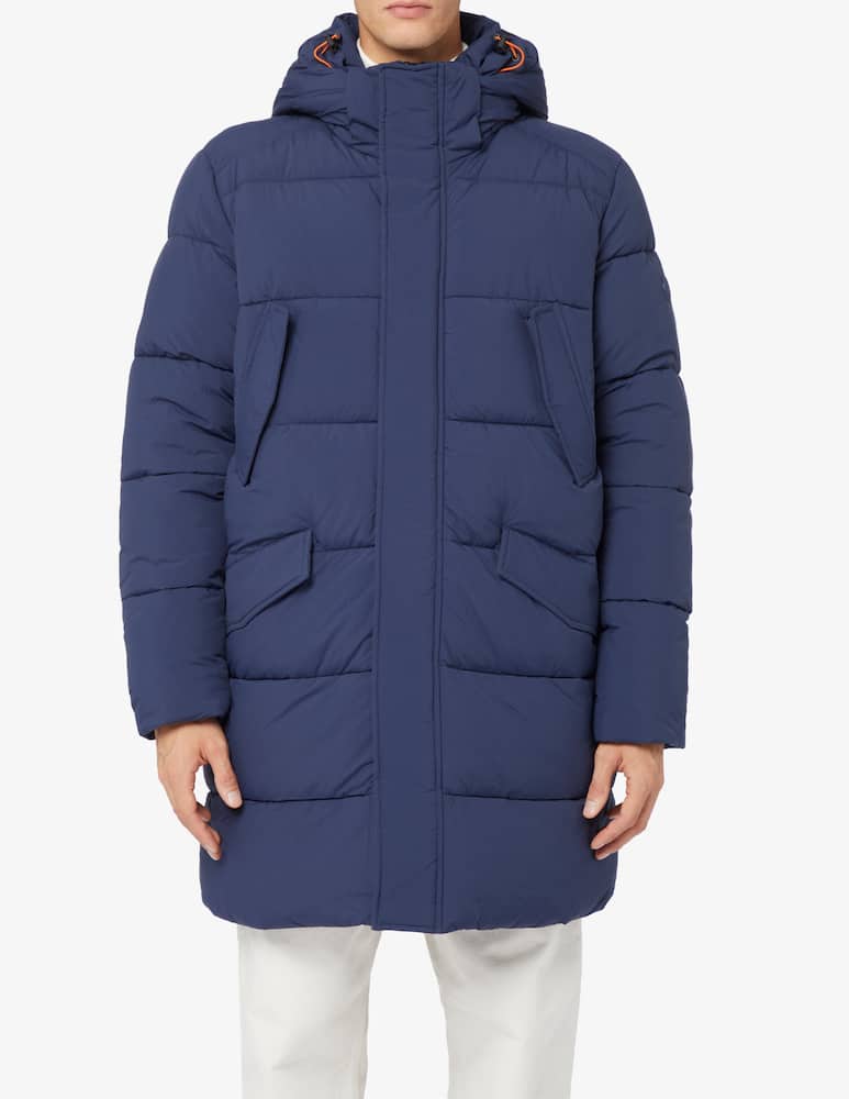 Save The Duck Quilted long hooded jacket - picture 1 Save The Duck Quilted long hooded jacket - picture 1