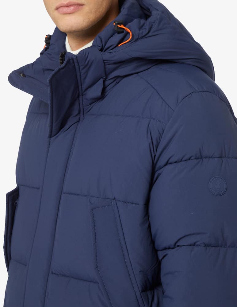 Save The Duck Quilted long hooded jacket - picture 4 Save The Duck Quilted long hooded jacket - picture 4