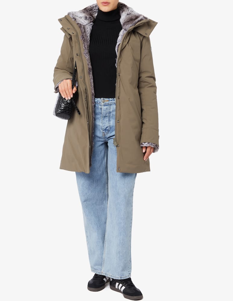 rinascente Save The Duck Parka Samantah con dettaglio in ecopelliccia