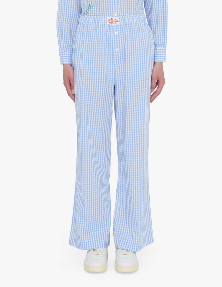 rinascente MC2 Saint Barth Gingham check trousers