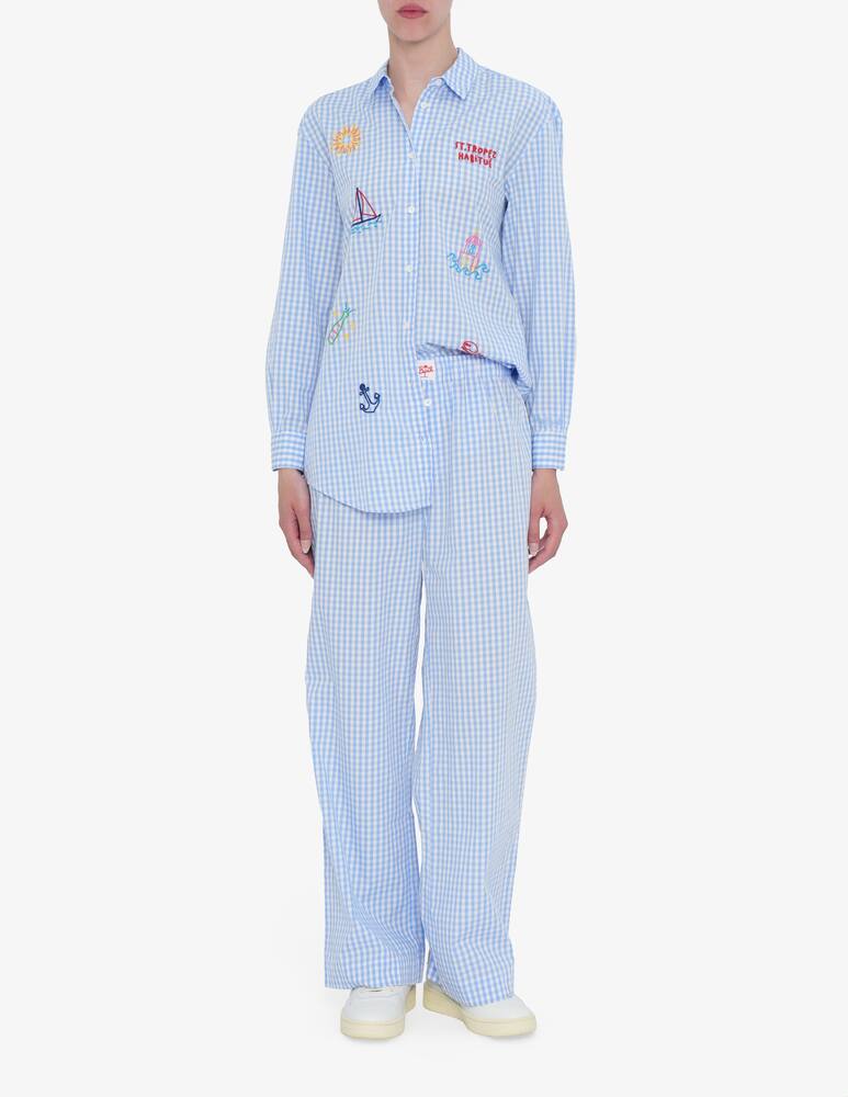 rinascente MC2 Saint Barth Gingham check trousers