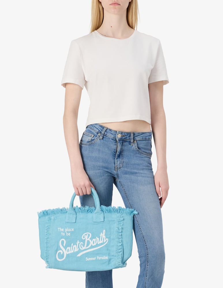 rinascente MC2 Saint Barth Colette linen tote bag