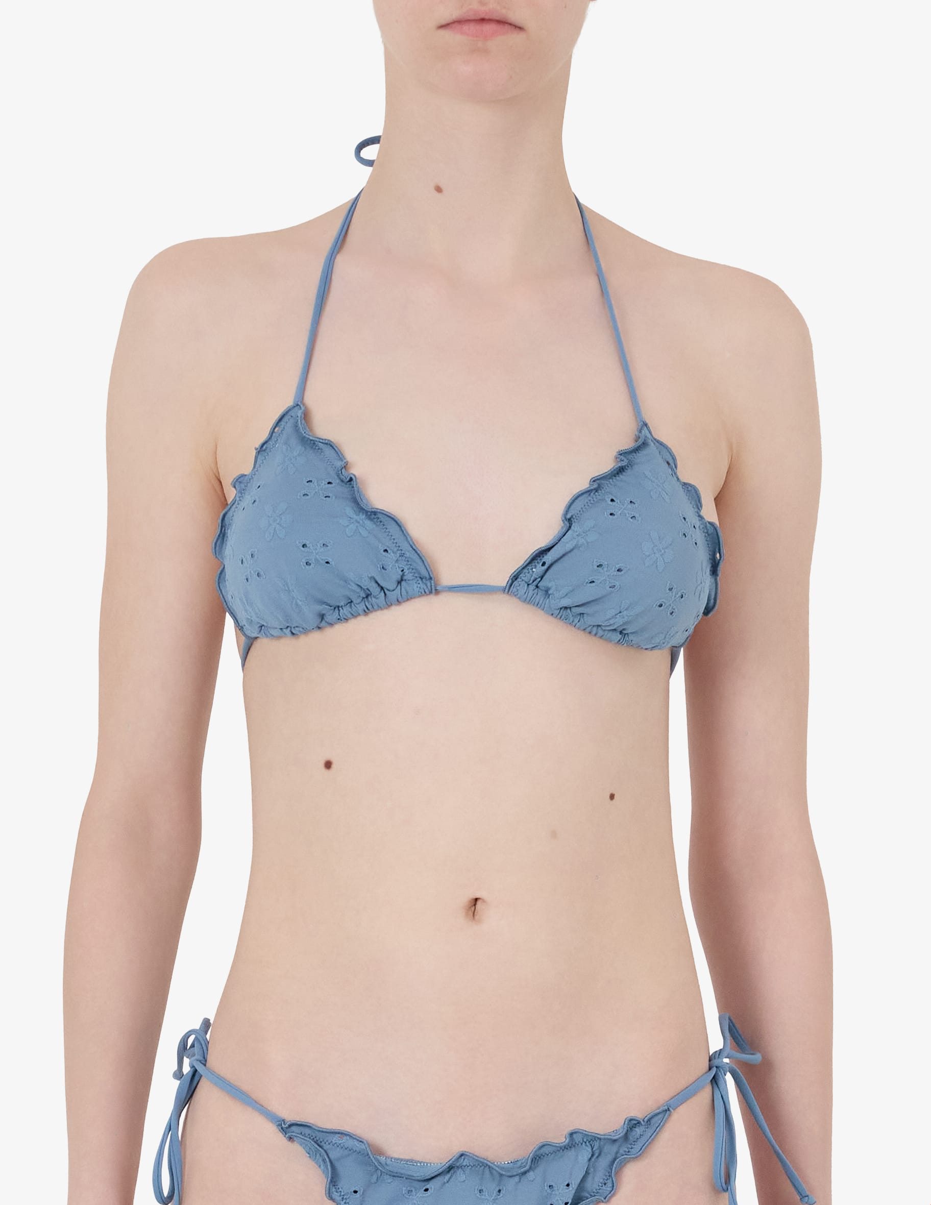 ワンピース水着 MC2 SAINT BARTH Sagittarius nylon bikini top Blu Women's MC2 Saint Barth Laurel W terrycloth one-piece