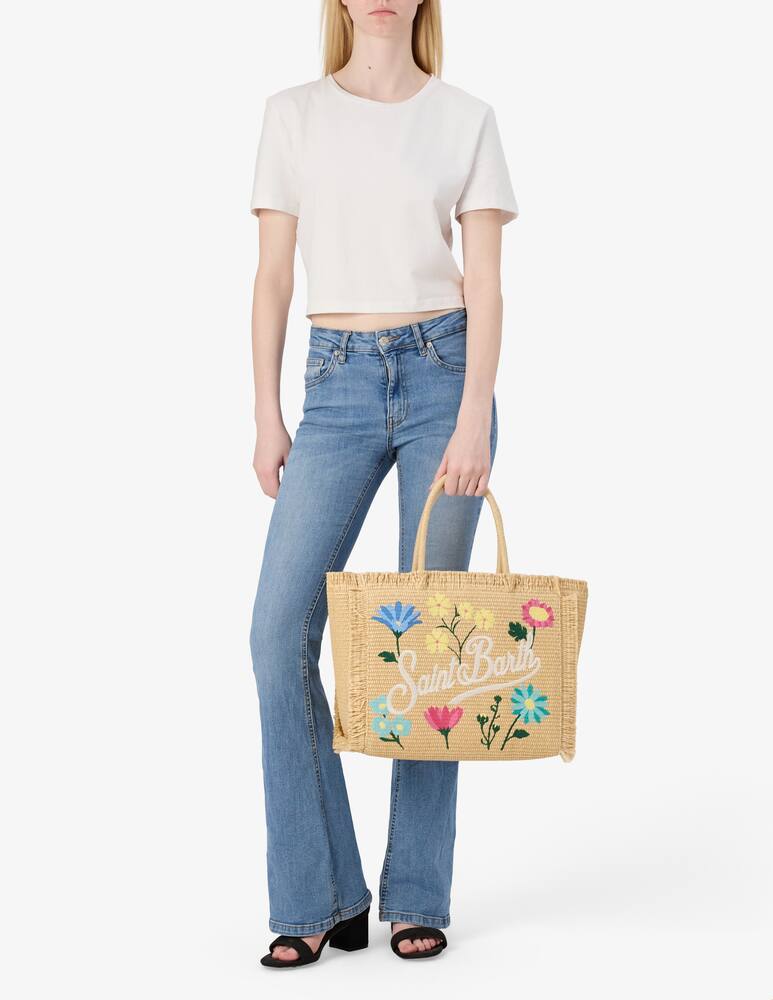 rinascente MC2 Saint Barth Vanity straw tote bag
