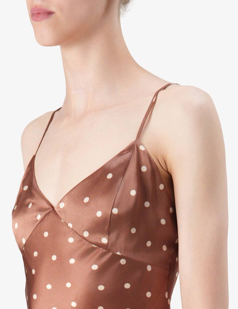 rinascente MC2 Saint Barth Polka dot silk dress
