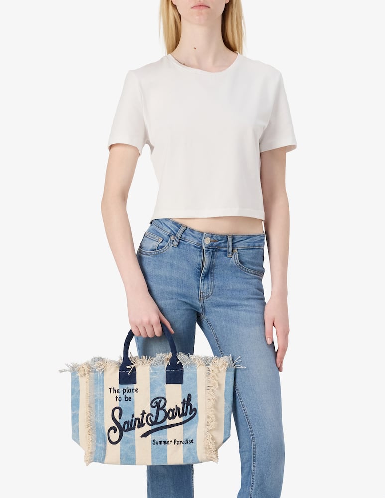 rinascente MC2 Saint Barth Colette canvas small tote bag
