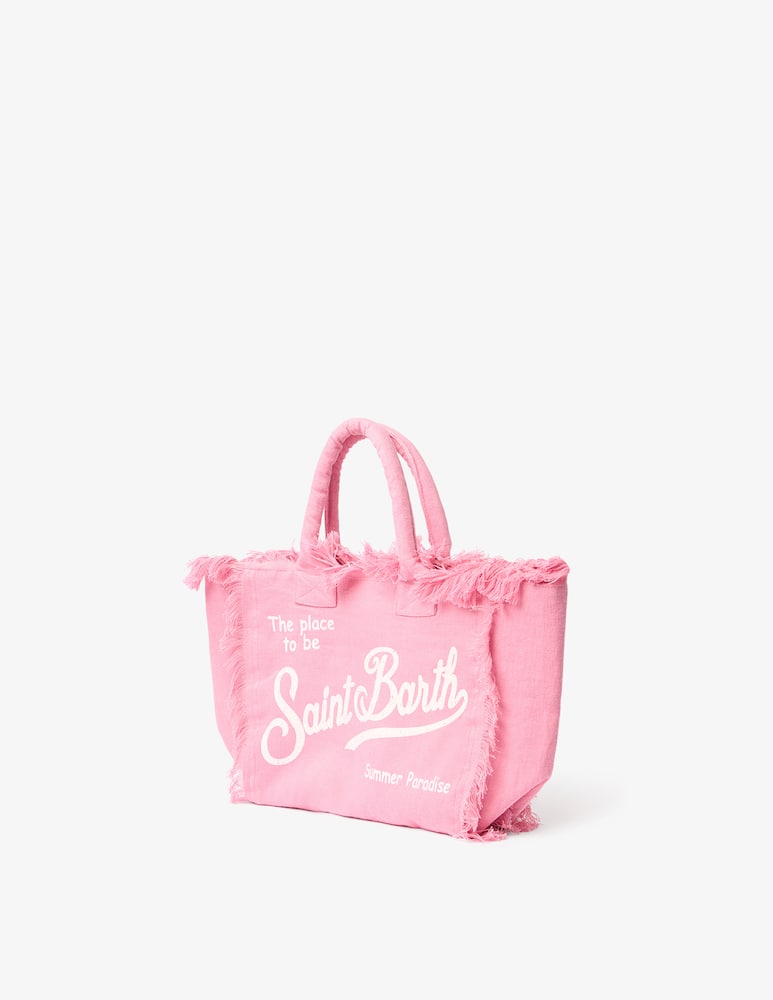 rinascente MC2 Saint Barth Vanity linen tote bag