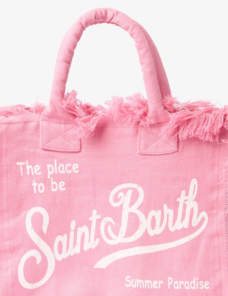 rinascente MC2 Saint Barth Vanity linen tote bag