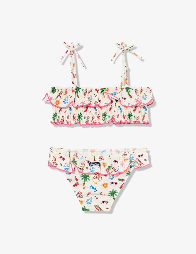 rinascente MC2 Saint Barth Tropical print bikini