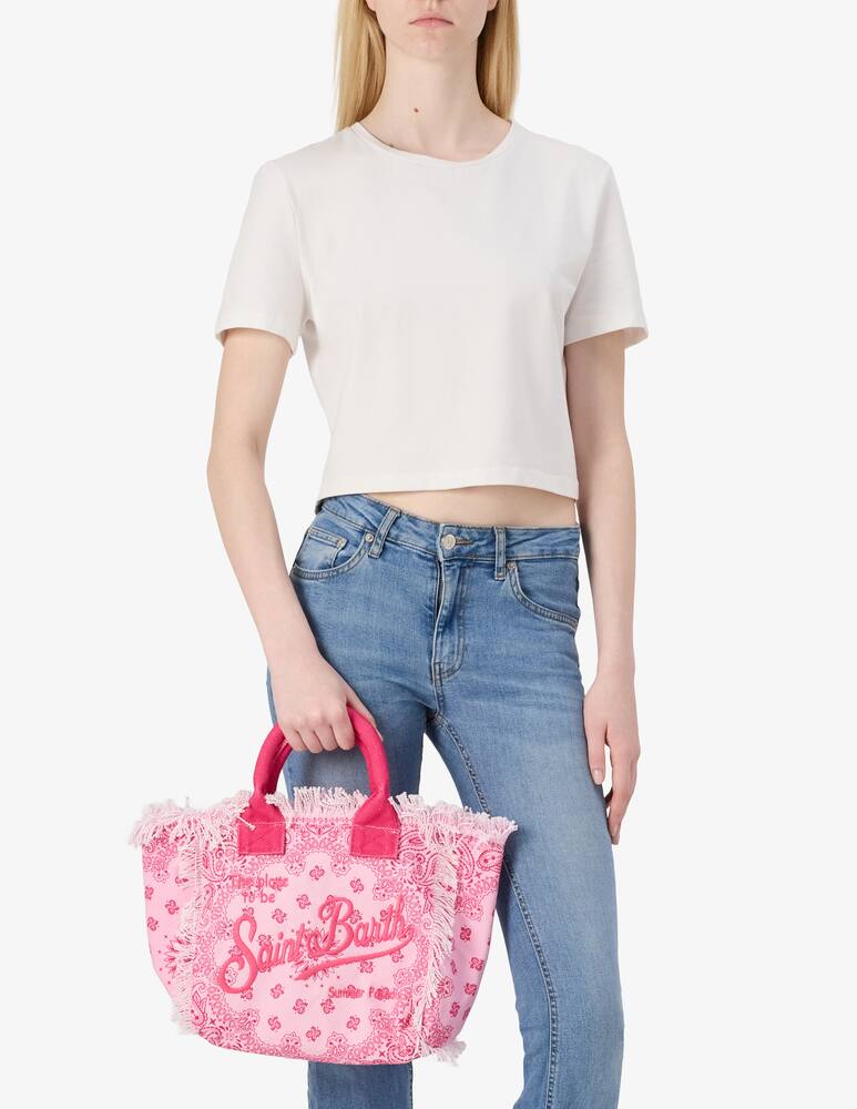 rinascente MC2 Saint Barth Borsa shopper in canvas Colette Small