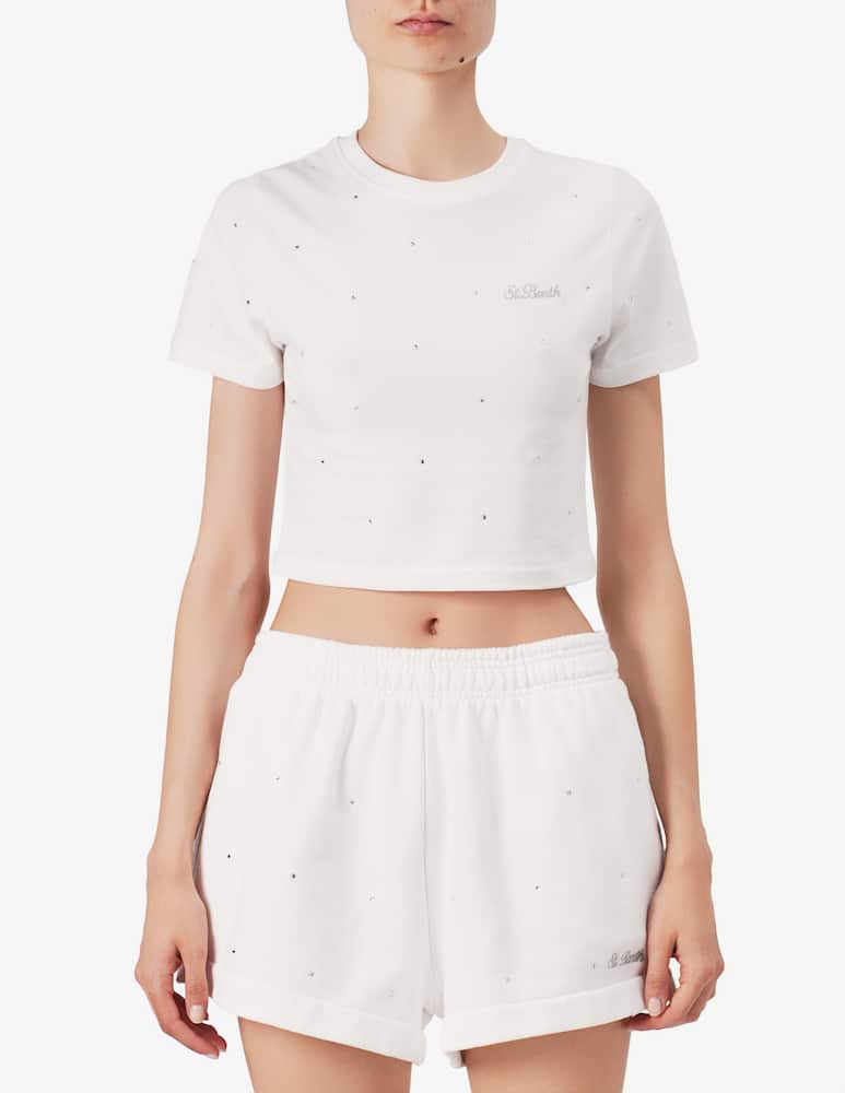 rinascente MC2 Saint Barth Crop t-shirt with crew neck
