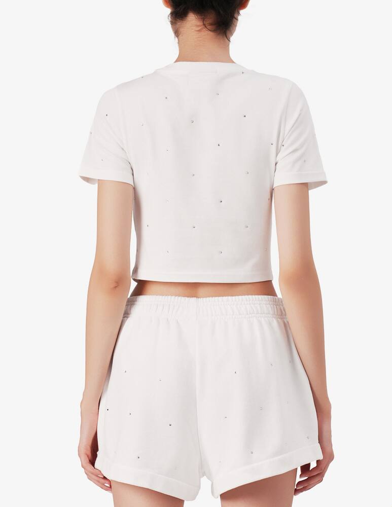 rinascente MC2 Saint Barth Crop t-shirt with crew neck