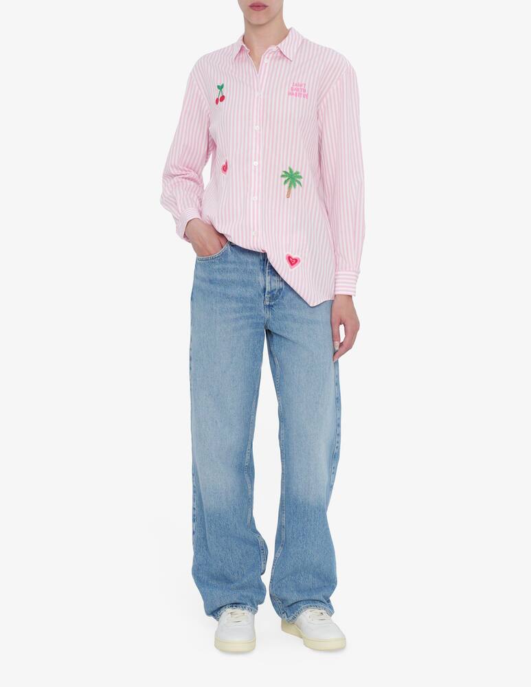 MC2 Saint Barth Embroidered stripe shirt - picture 2 MC2 Saint Barth Embroidered stripe shirt - picture 2