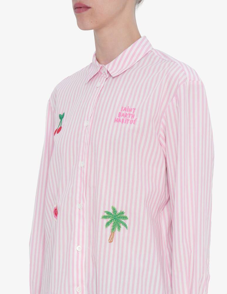 MC2 Saint Barth Embroidered stripe shirt - picture 4 MC2 Saint Barth Embroidered stripe shirt - picture 4