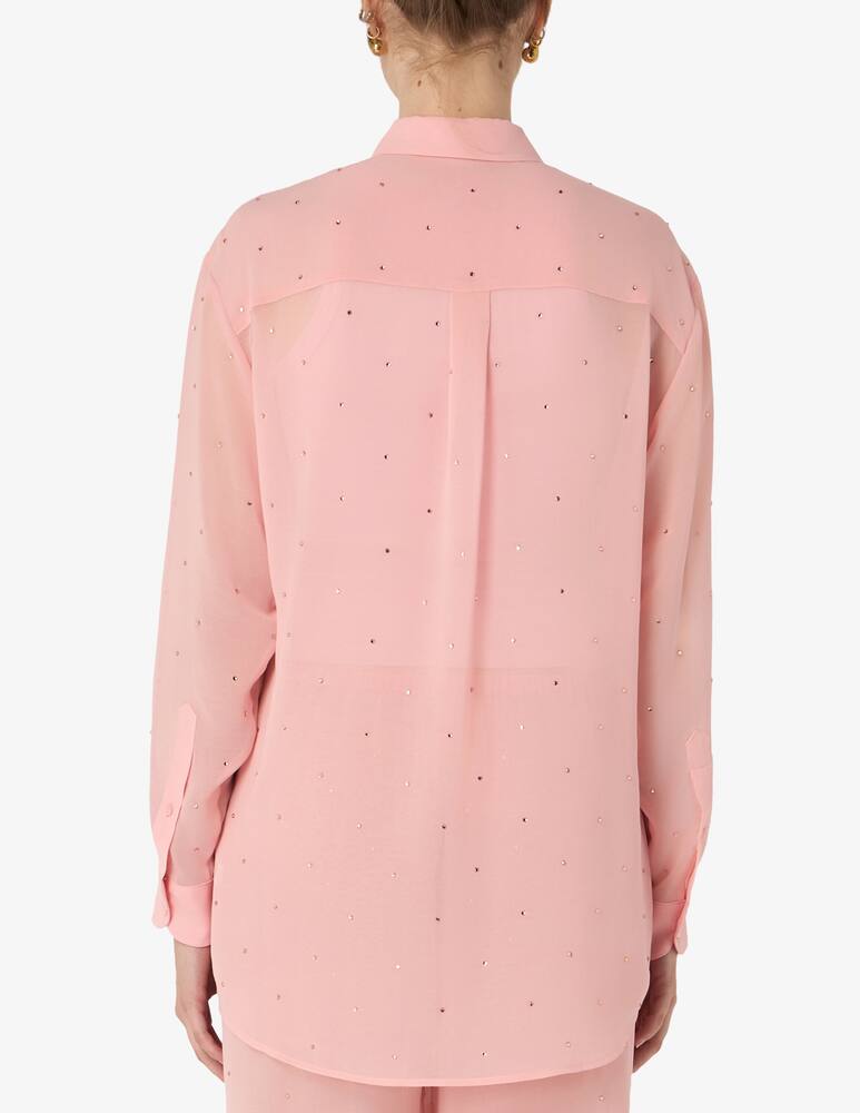 rinascente MC2 Saint Barth Sheer embellished shirt