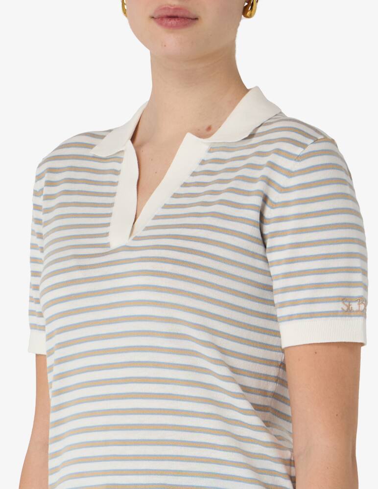 rinascente MC2 Saint Barth Striped polo t-shirt
