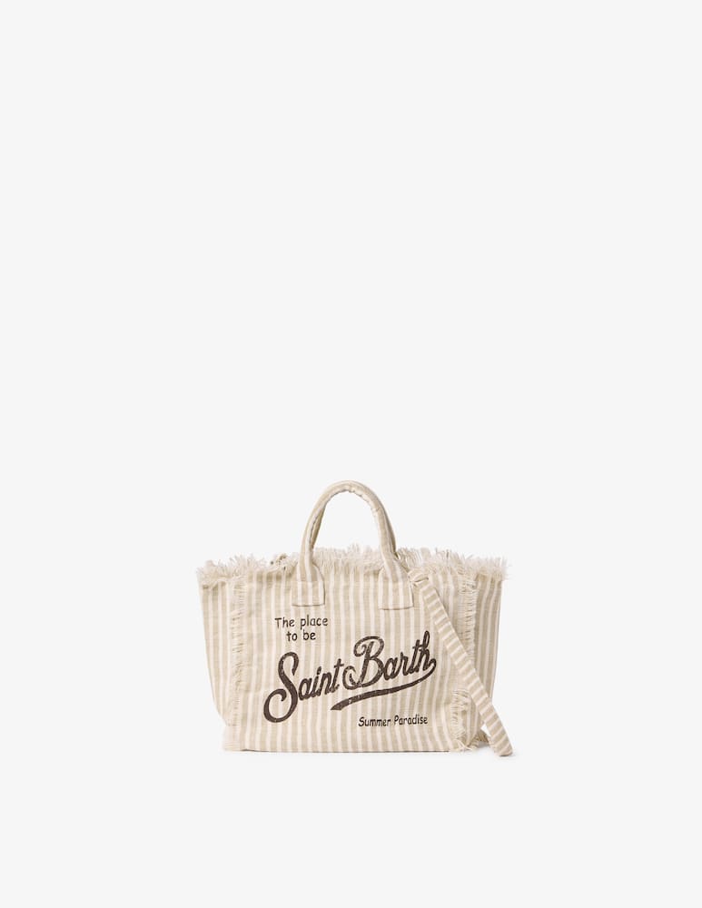 MC2 Saint Barth Vanity mini linen shopper bag - picture 1