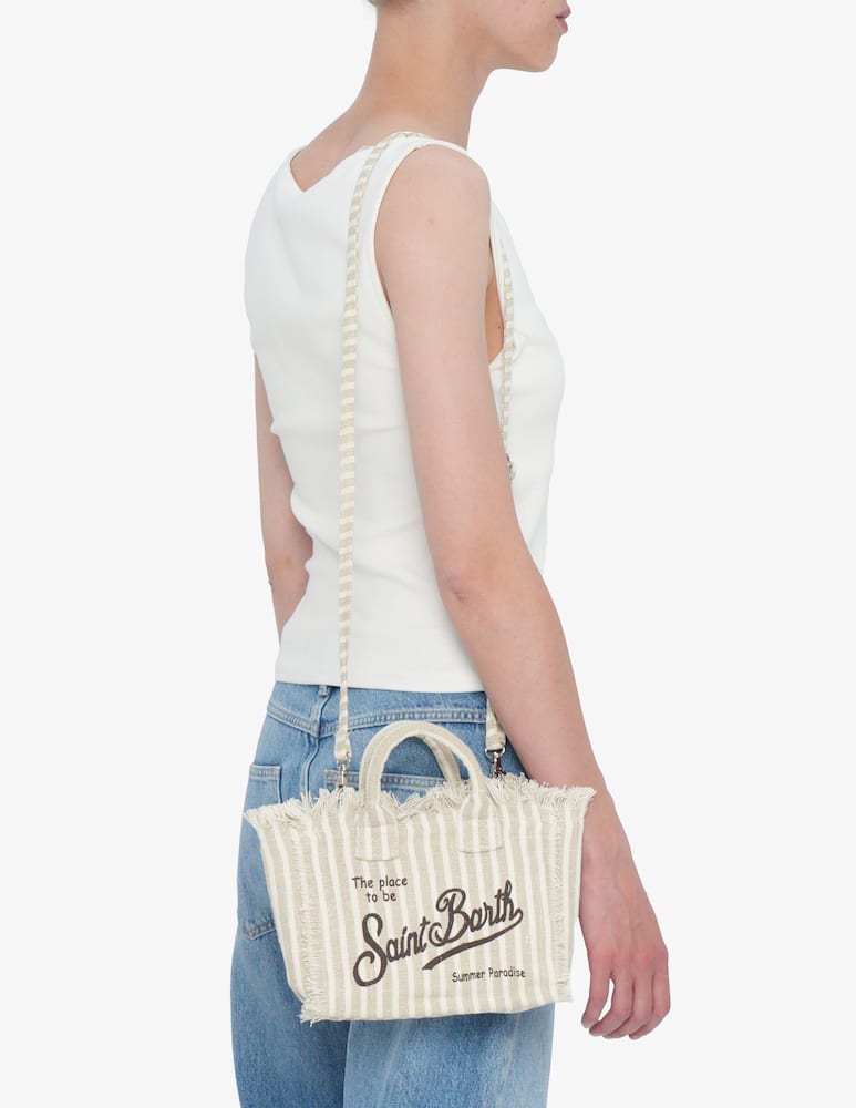 MC2 Saint Barth Vanity mini linen shopper bag - picture 2