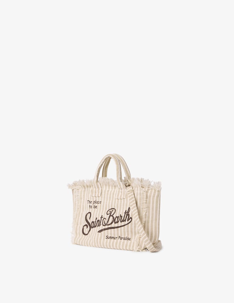 MC2 Saint Barth Vanity mini linen shopper bag - picture 3