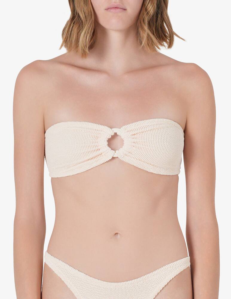 rinascente MC2 Saint Barth Crinkle bandeau bikini top