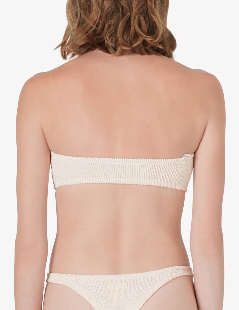 rinascente MC2 Saint Barth Crinkle bandeau bikini top