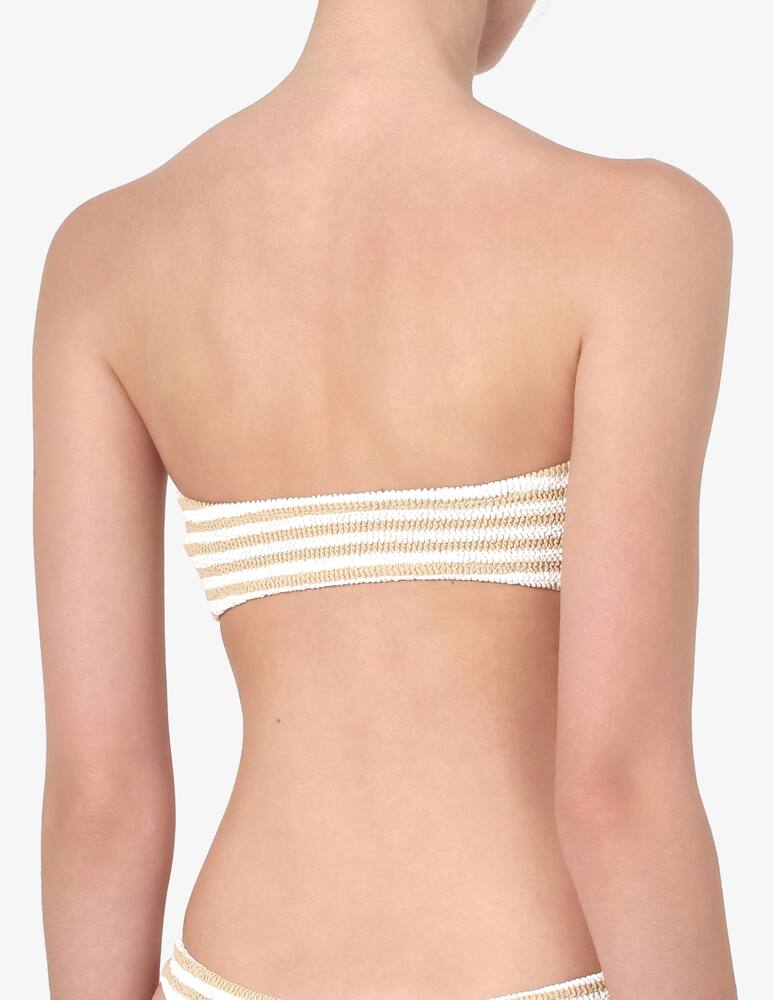 rinascente MC2 Saint Barth Yulia crinkle bandeau bikini top