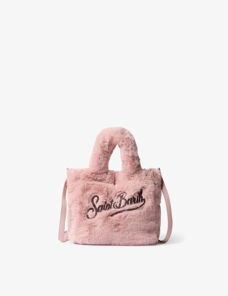 rinascente MC2 Saint Barth Vanity mini faux fur bag
