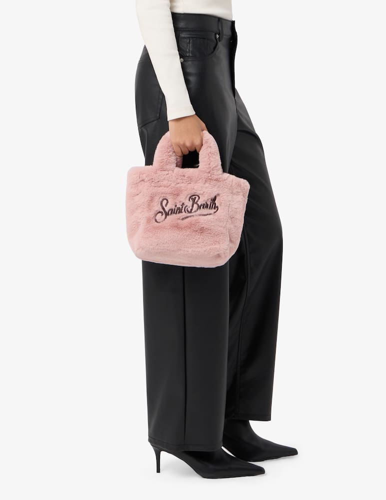 rinascente MC2 Saint Barth Vanity mini faux fur bag