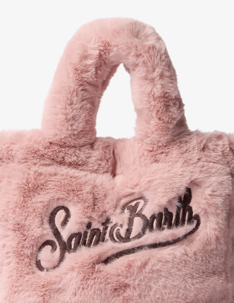 rinascente MC2 Saint Barth Vanity mini faux fur bag