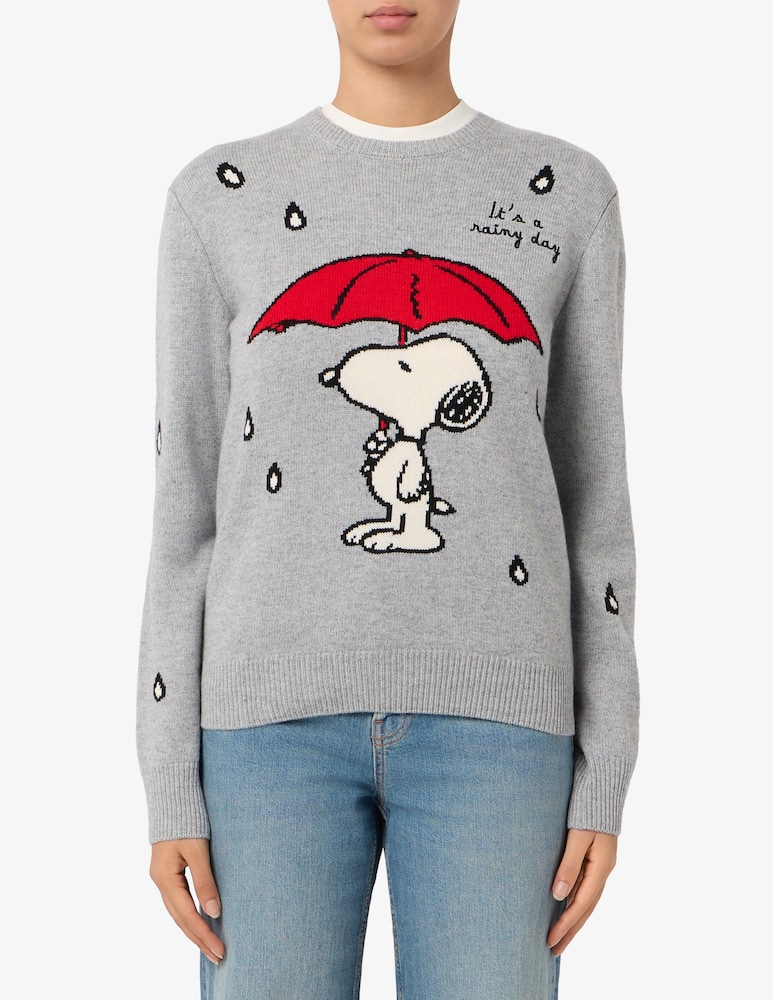 rinascente MC2 Saint Barth Maglione Snoopy it's a rainy day