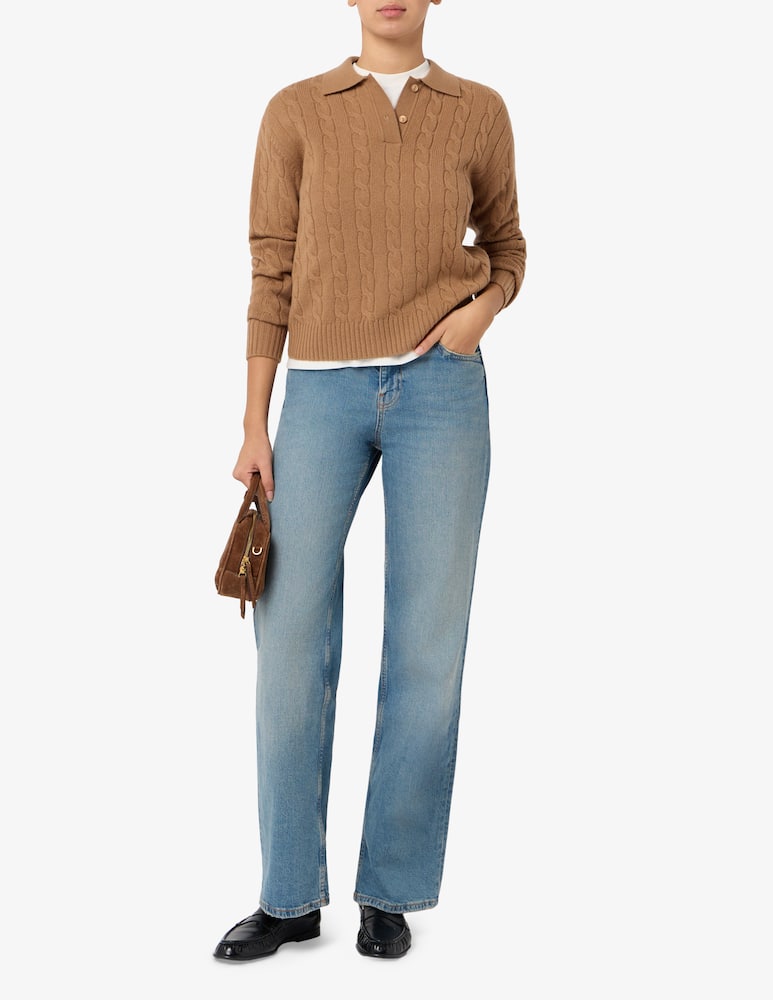 rinascente MC2 Saint Barth Cable knit polo jumper