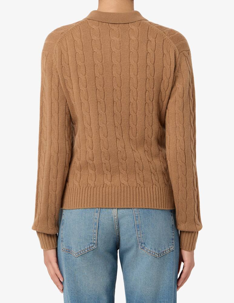 rinascente MC2 Saint Barth Cable knit polo jumper