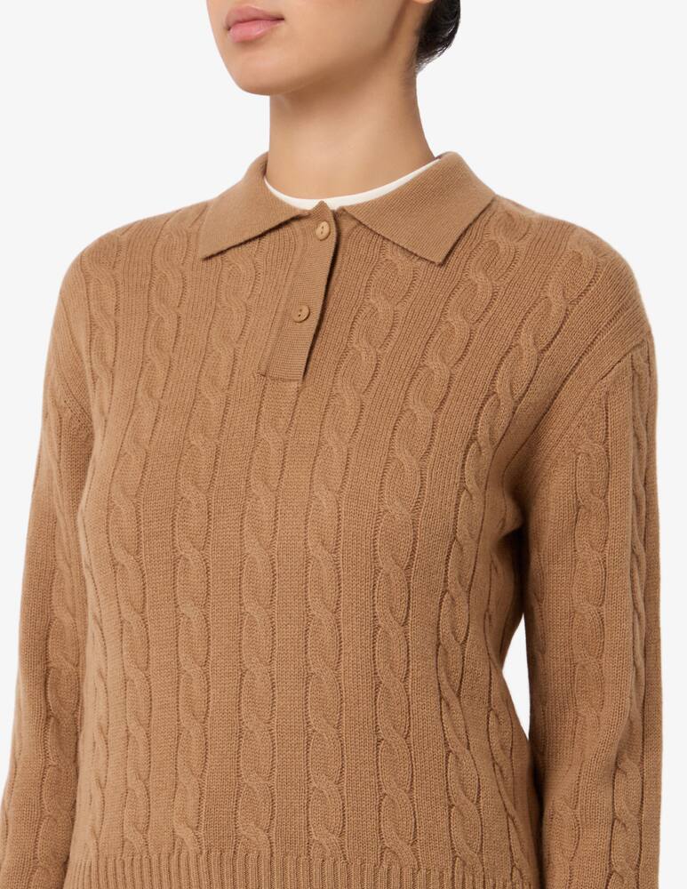 rinascente MC2 Saint Barth Cable knit polo jumper