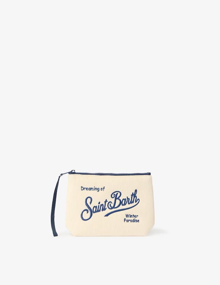 MC2 Saint Barth Pochette Aline Corduroy - immagine 1 MC2 Saint Barth Pochette Aline Corduroy - immagine 1