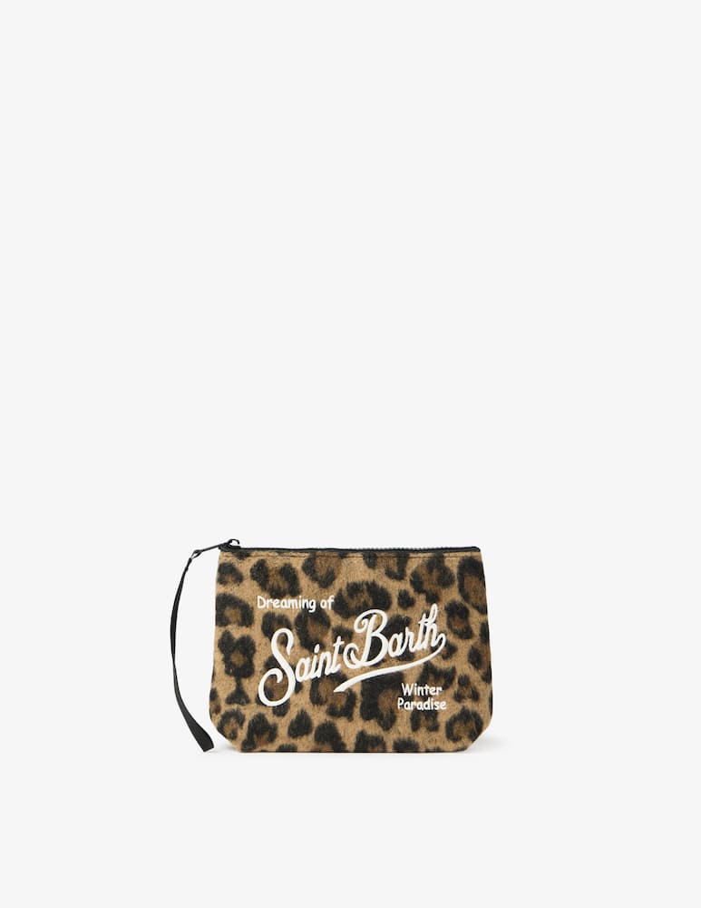 rinascente MC2 Saint Barth Pochette a stampa leopardata