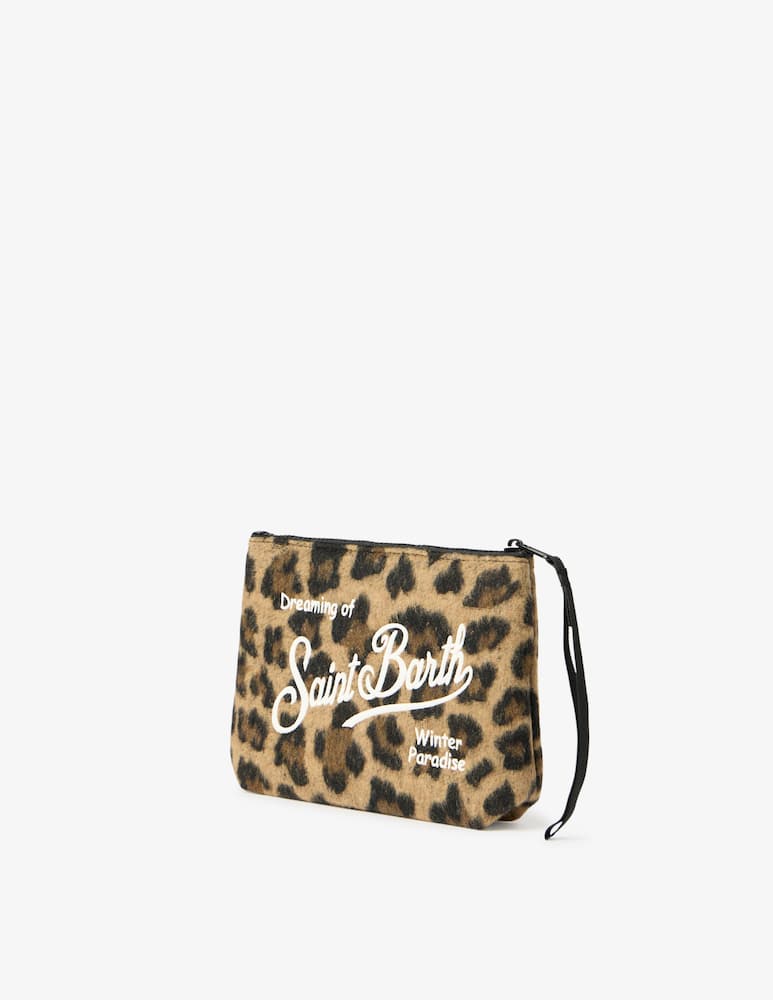 rinascente MC2 Saint Barth Pochette a stampa leopardata