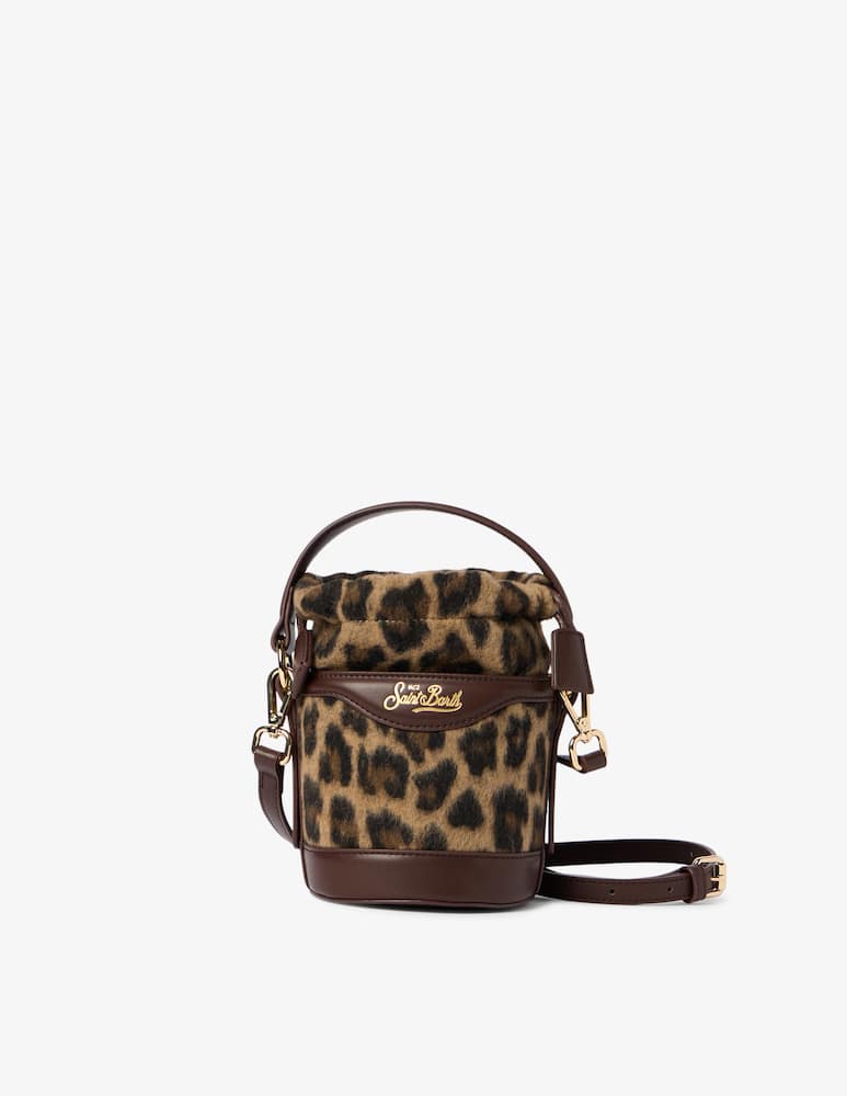 rinascente MC2 Saint Barth Leopard bucket bag