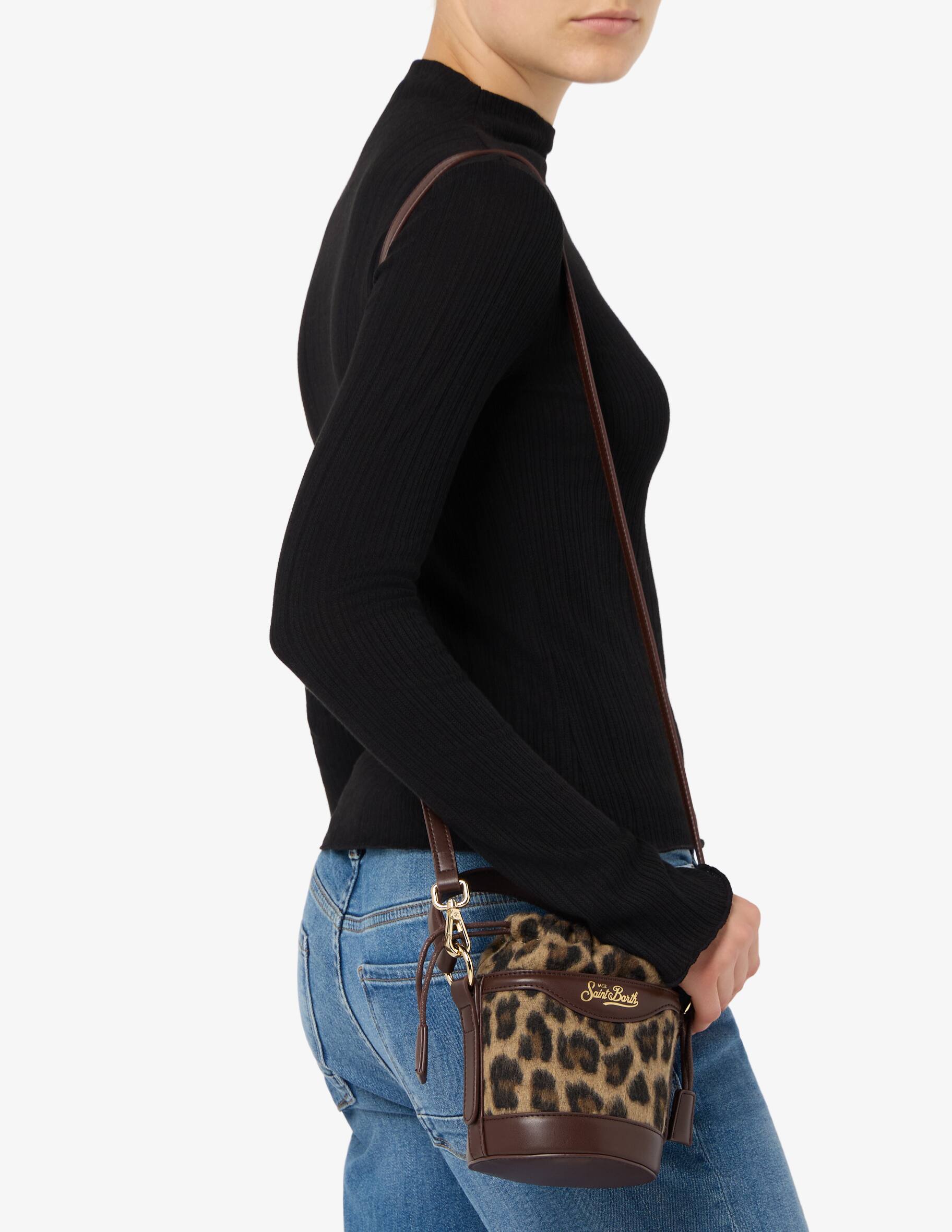 Borsa Mc2 Saint Barth Leopardata Edizione Limitata – Cotone 29x22x10 Cm
