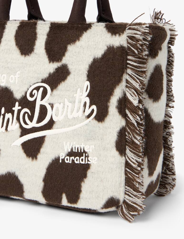 rinascente MC2 Saint Barth Cow print mini tote bag